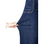 Sidefeel Womens Wide Leg Jeans High Waisted Stretchy Straight Leg Baggy Denim Pants with Pockets