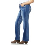 WallFlower Luscious Curvy Bootcut Jeans for Women, Mid-Rise Insta Stretch Denim, Size-Inclusive Juniors Jeans, Sizes 0 to 24