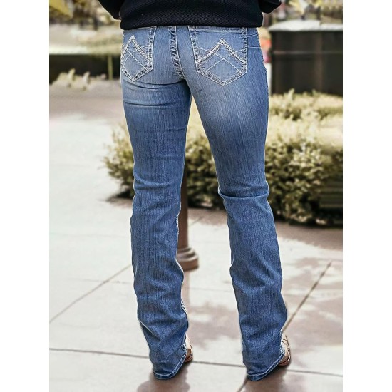 Flamingals Boot Cut Jeans for Women Mid Waist Tummy Control Trendy Flare Jeans Straight Denim Pants Flamingals Boot Cut Jeans for Women Mid Waist Tummy Control Trendy Flare Jeans Straight Denim Pants