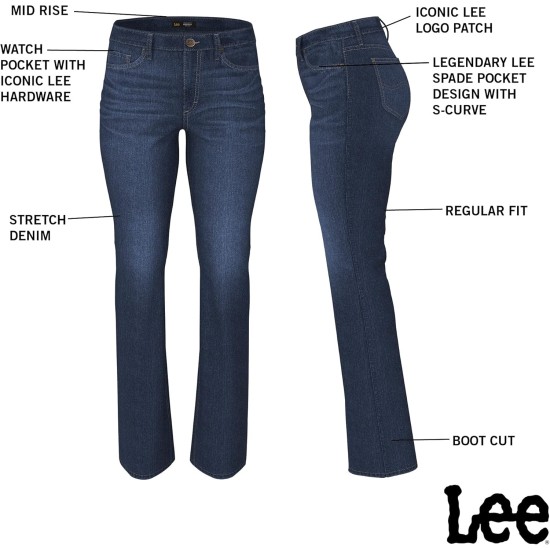 Lee Women's Legendary Mid Rise Bootcut Jean