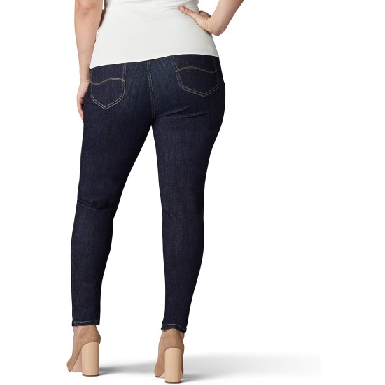 Lee Women's Plus-Size Sculpting Slim Fit Skinny Leg Pull on Jean