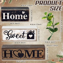 4 Pcs Farmhouse Wooden Tabletop Decor Farmhouse Tiered Tray Decor Rustic Eucalyptus Leaves Wood Block Sign Gift Sweet Home Centerpiece Home Table Decortion 4 Pcs Farmhouse Wooden Tabletop Decor Farmhouse Tiered Tray Decor Rustic Eucalyptus Leaves Wood Block Sign Gift Sweet Home Centerpiece Home Table Decortion