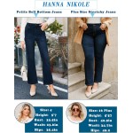 Hanna Nikole Women's Plus Size Wide Flared Jeans High Waisted Stretchy Bell Bottom Denim Jeans (Standard and Plus)